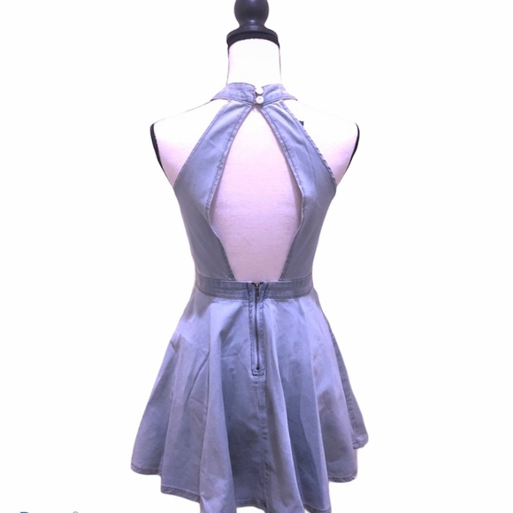 🆕 Denim Skater Dress - Picture 2 of 4
